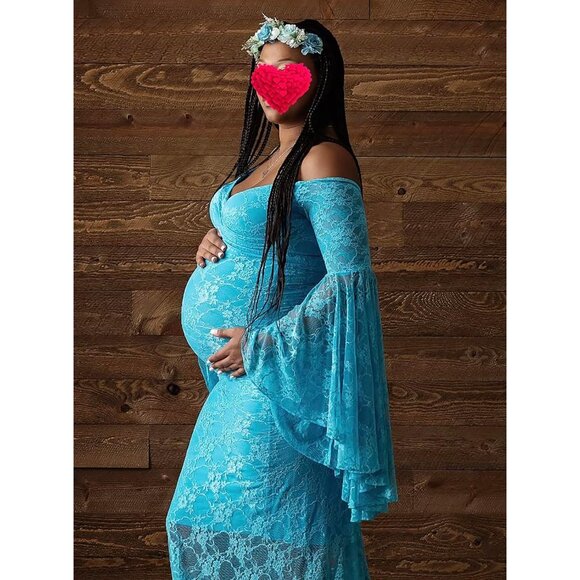 Blue Floral Headband Women Girls Wedding Festival Boho Bridal Costume Accessory - Picture 8 of 9